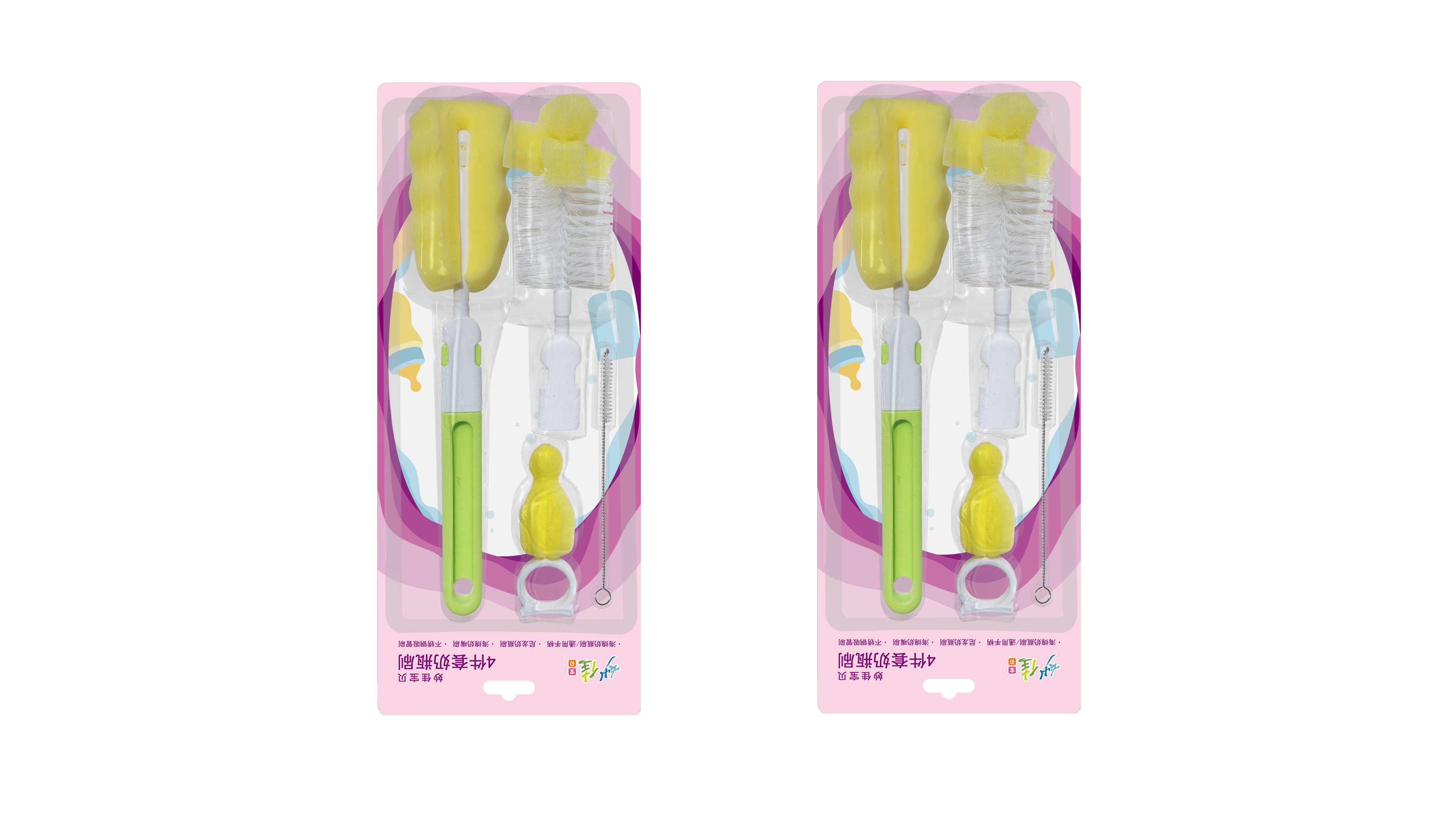 Miàojiā Bǎobèi Baby Bottle Brush 4-Piece Set
