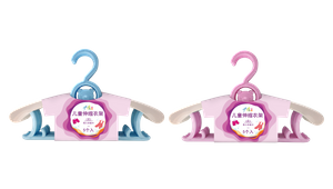 Miàojiā Bǎobèi Children's Retractable Clothes Hanger (Pink Blue)